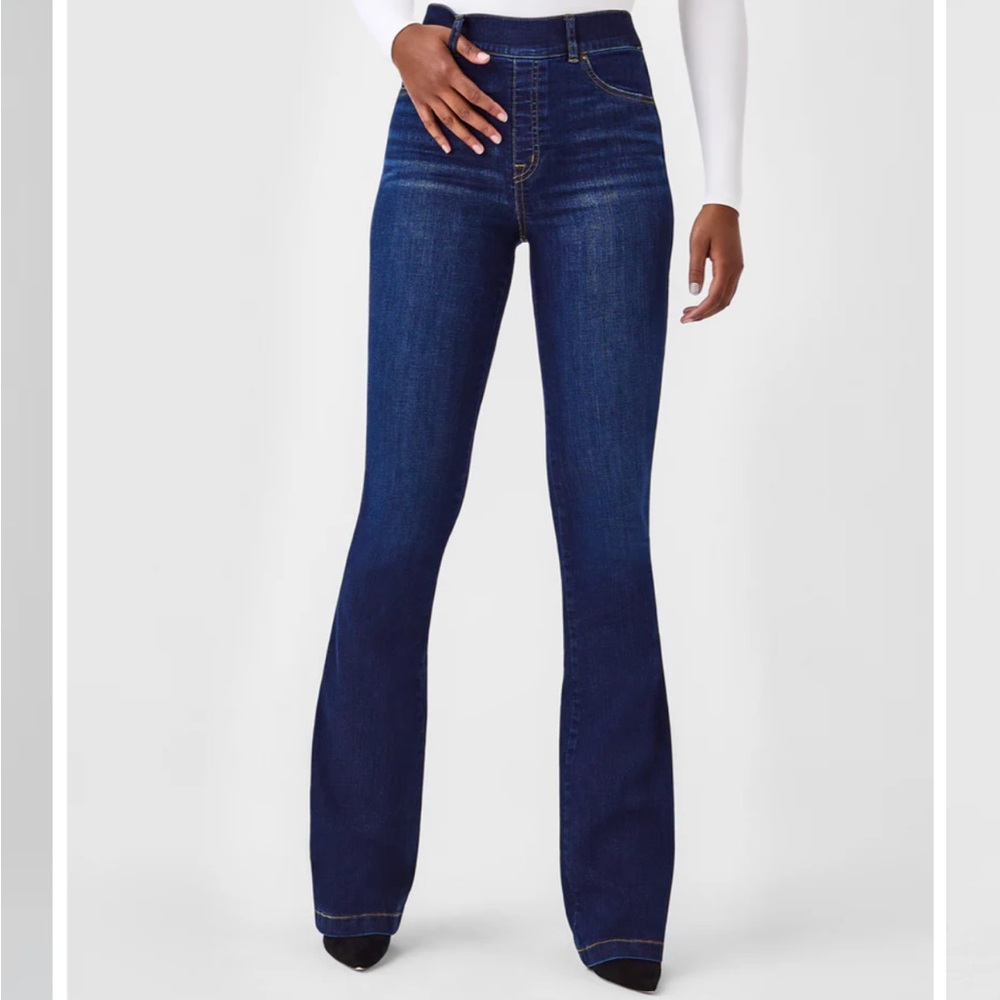 Spanx EveryWear Flare Jeans, Midnight Shade